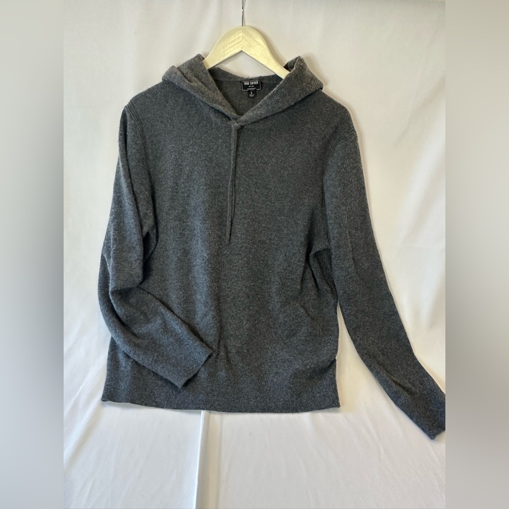 Todd Snyder Charcoal Gray Hoodie Sweater